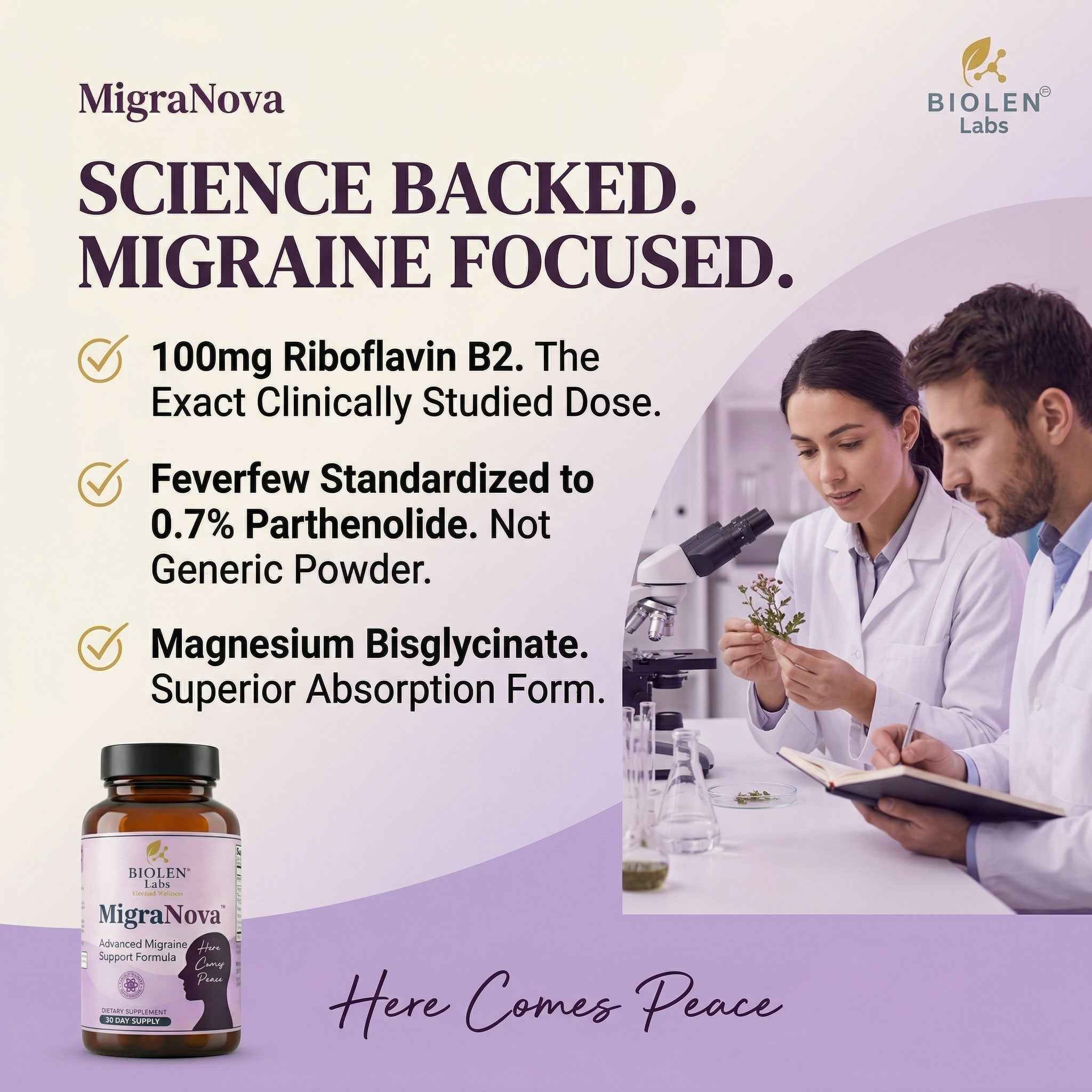 MigraNova - Daily Migraine Relief And Prevention Supplement