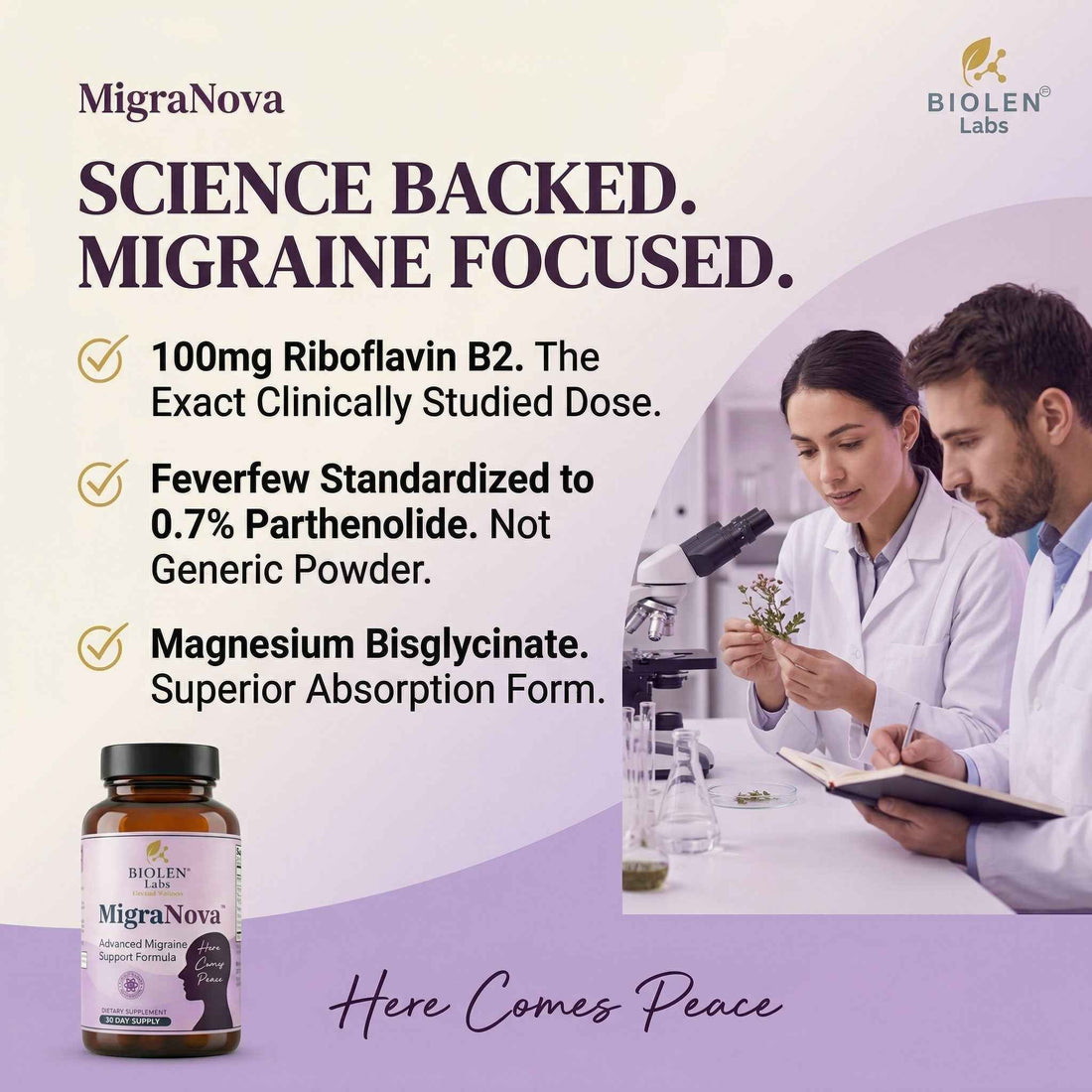 MigraNova - Daily Migraine Relief And Prevention Supplement