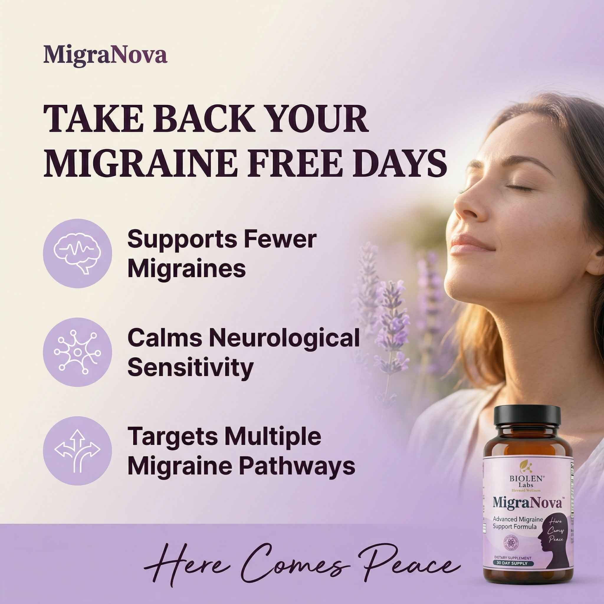 MigraNova - Daily Migraine Relief And Prevention Supplement
