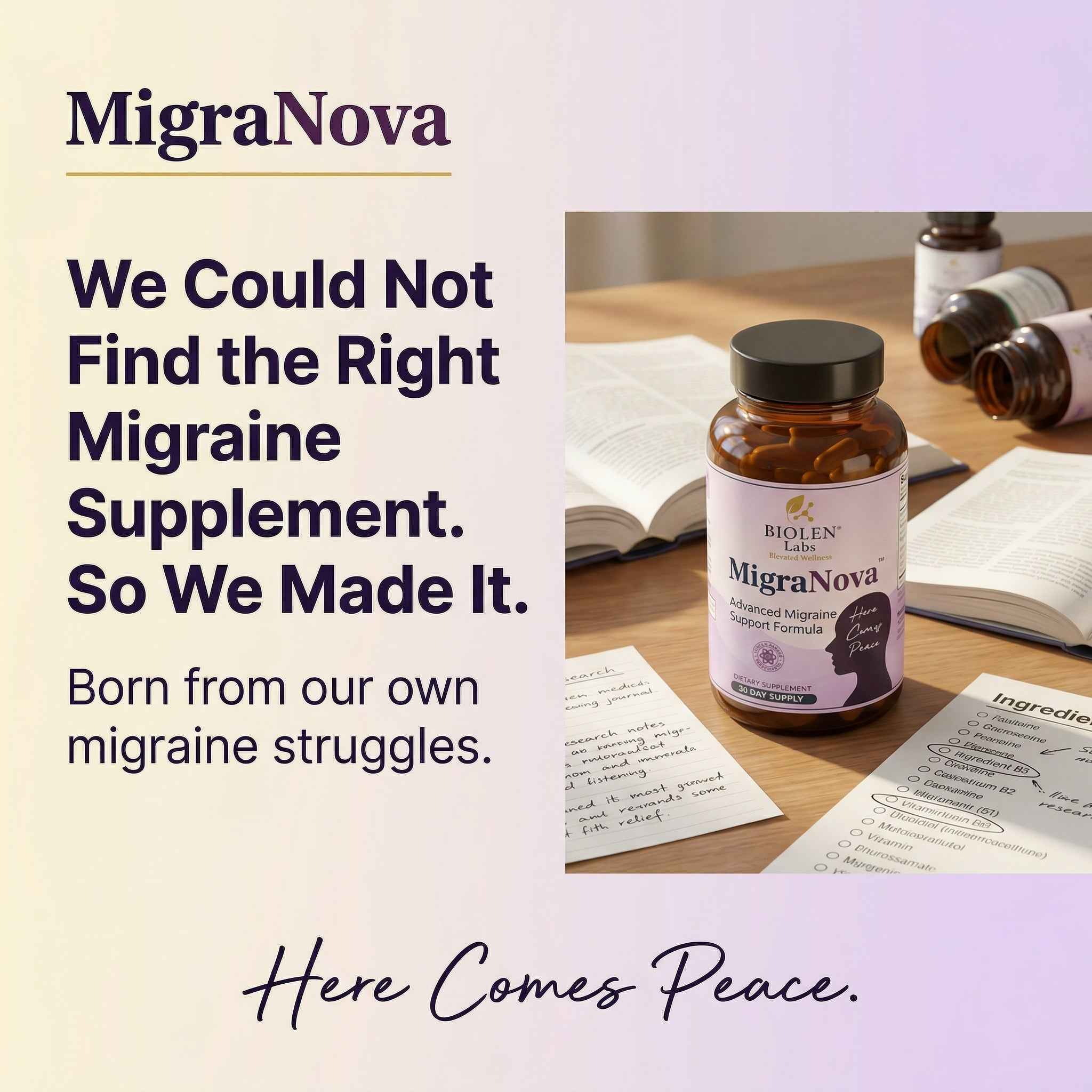MigraNova - Daily Migraine Relief And Prevention Supplement
