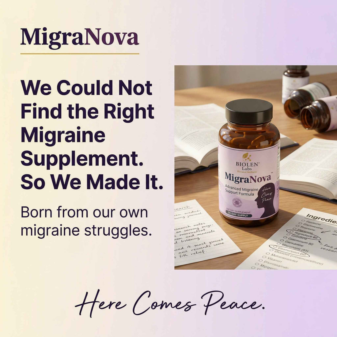 MigraNova - Daily Migraine Relief And Prevention Supplement